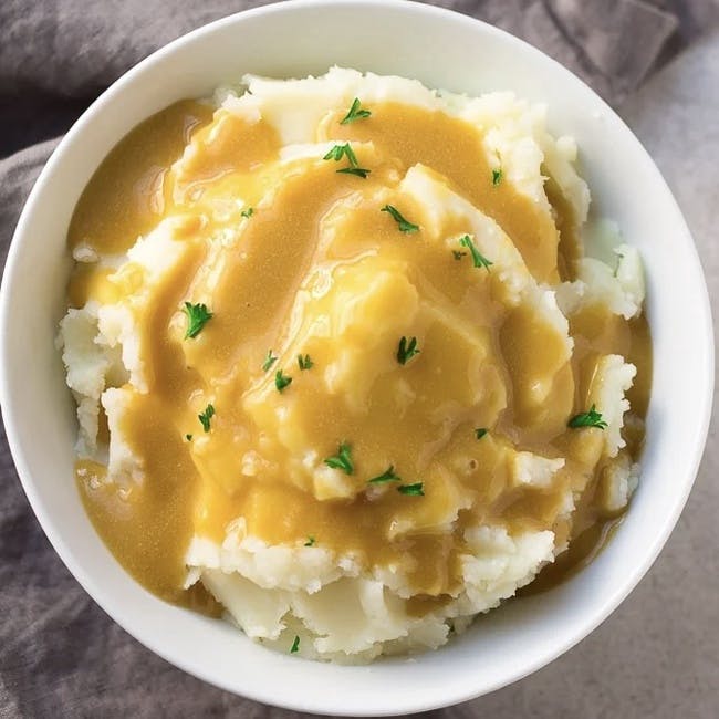 Mashed Potatoes & Gravy from Bailey Seafood in Buffalo, NY