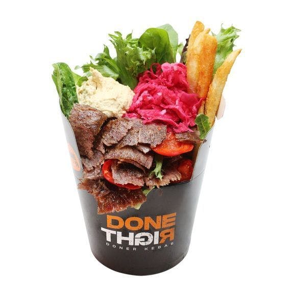 The Gold Standard Bowl from DoneRight Doner Kebab in Hoboken, NJ