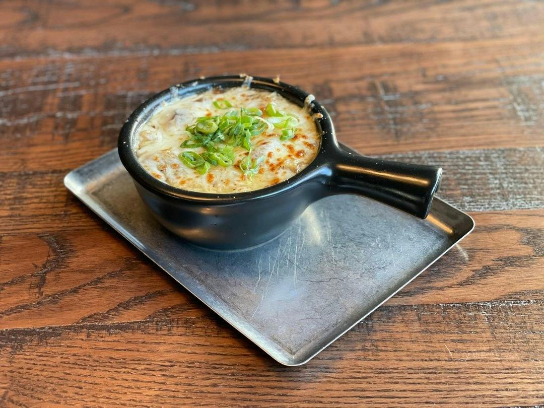 Baked French Onion Soup from Drafthouse in Janesville, WI