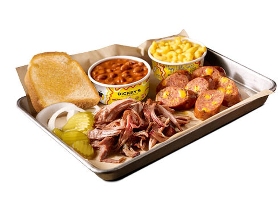 2 Meat Plate from Dickey's Barbecue Pit: Dallas Wycliff Ave (TX-0146) in Dallas, TX