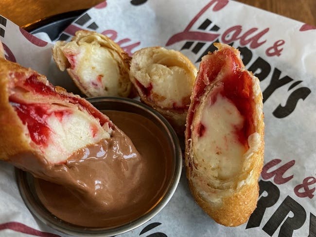 Raspberry Cheesecake Bites from Capo's Cheesesteak Hoagies & Grill - E Grand River Ave in East Lansing, MI