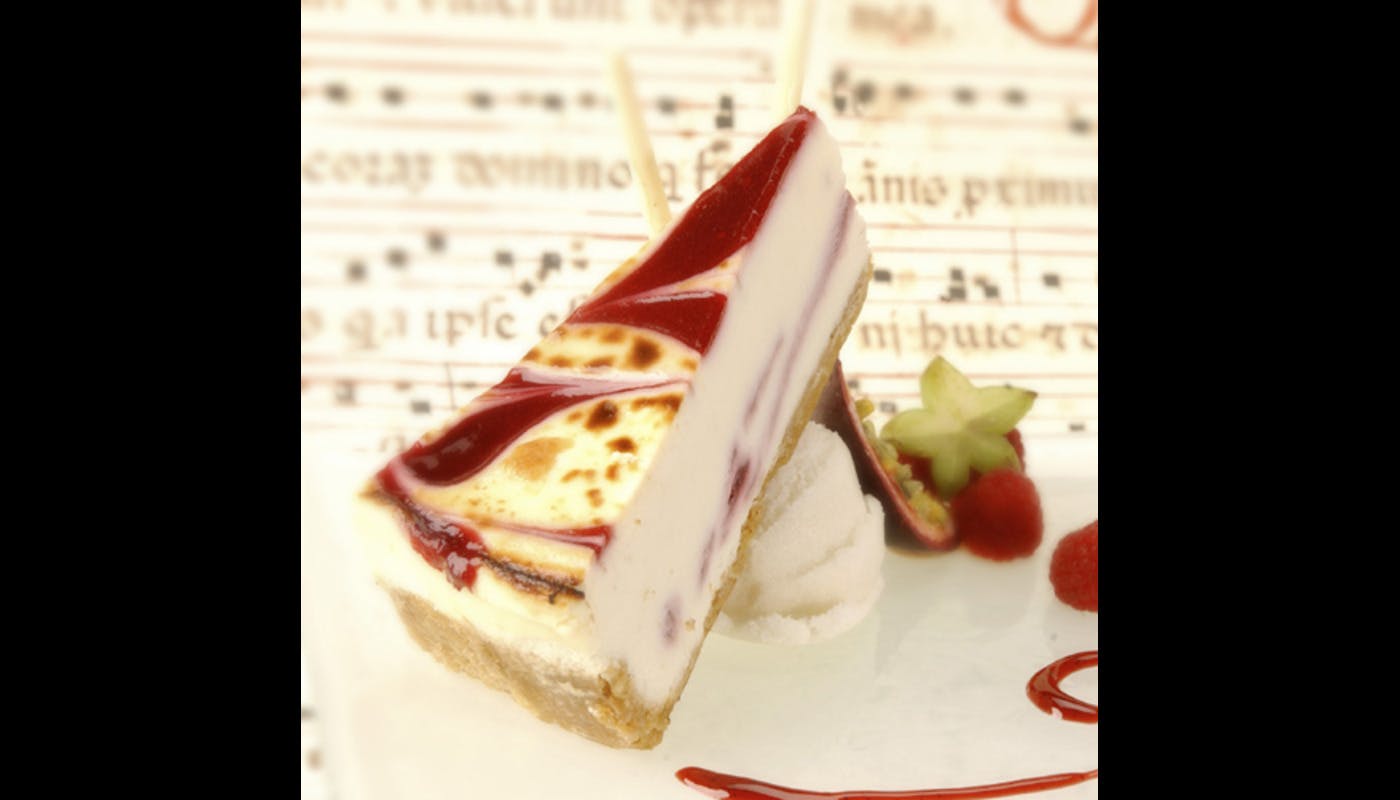 Raspberry Cheesecake from Inga's Alpine Tavern in Denver, CO