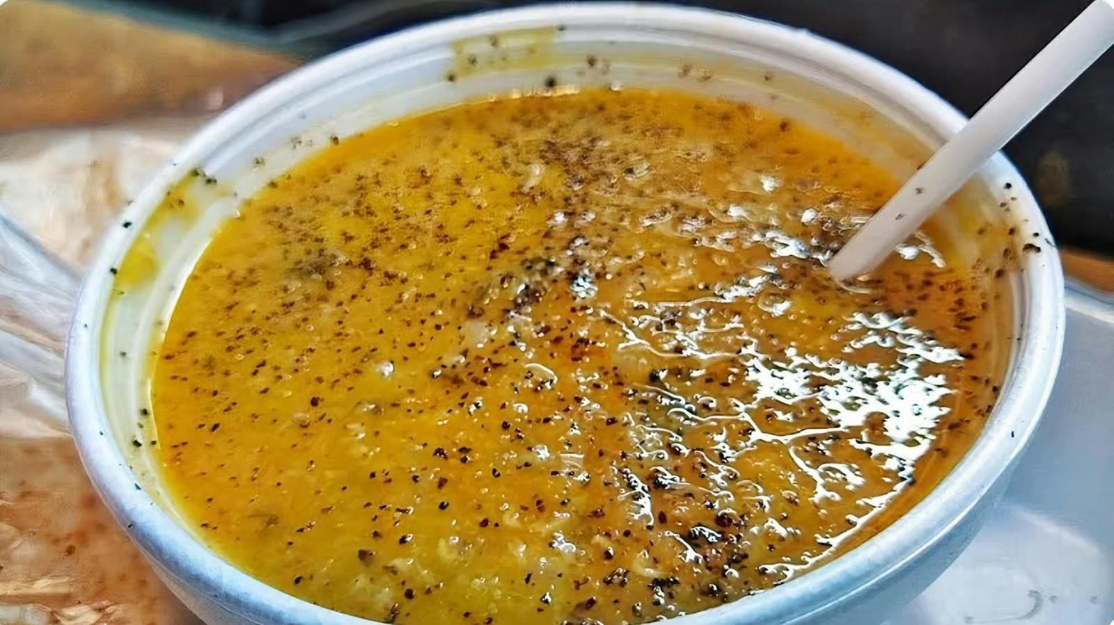 Crushed Lentil Soup from Sheeba Express in Detroit, MI