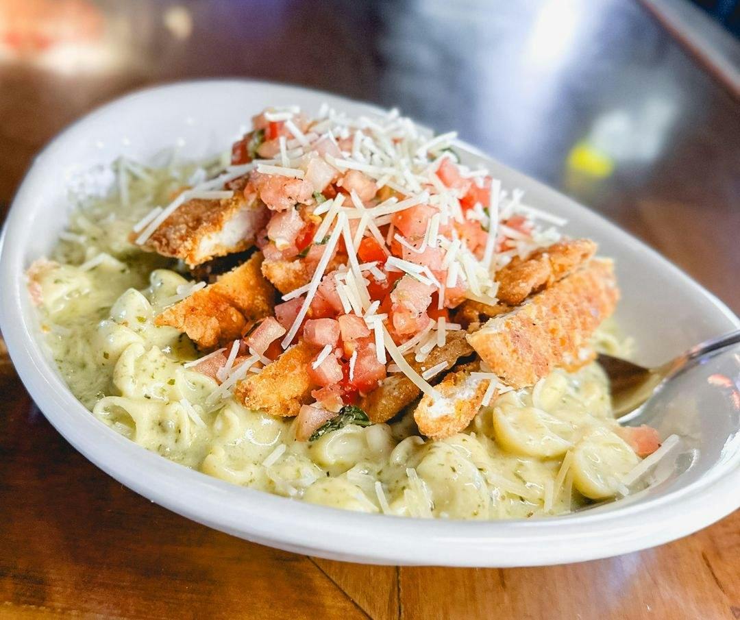 Pesto Chicken Mac & Cheese from Monk's Bar & Grill - Middleton in Middleton, WI