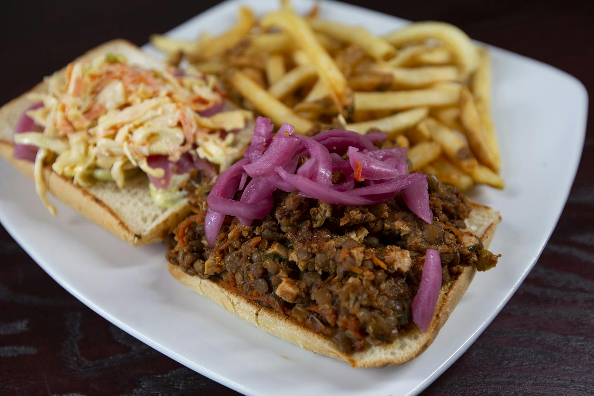 Veggie Sloppy Joe Sandwich from Firehouse Grill - Chicago Ave in Evanston, IL
