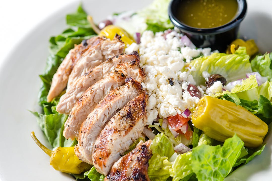 *Greek Chicken Salad from The All American Steakhouse & Sports Theater in Parkville, MD