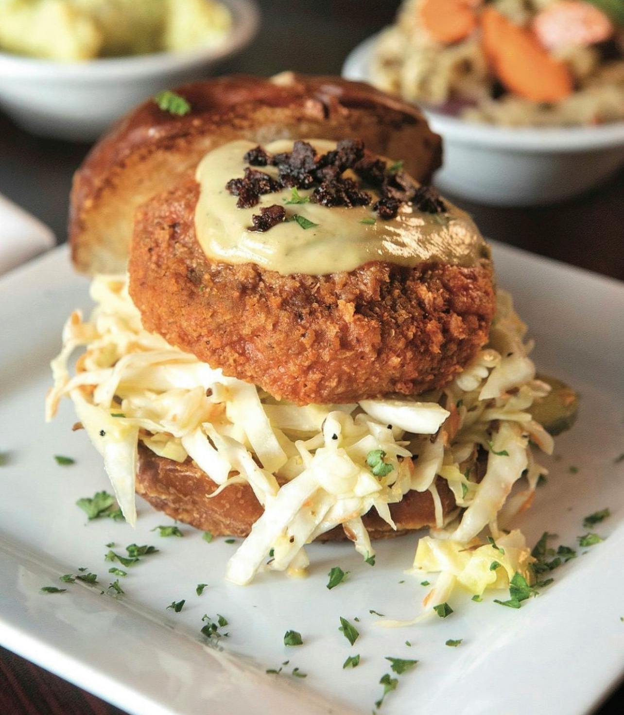 GLUTEN FREE Vegan Chicken Sandwich (GF) from Justveggiez in Madison, WI