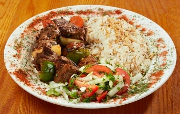 Shish Kabob from Palm Palace Restaurant in Ann Arbor, MI
