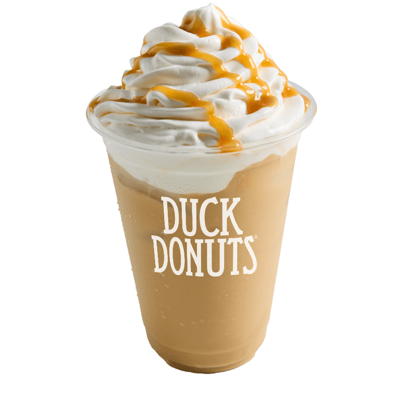 Iced Salted Caramel Hazelnut Latte from Duck Donuts Madison in Madison, WI