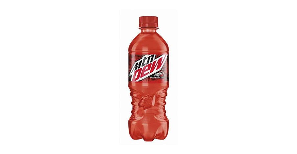 Mountain Dew Code Red, 20 oz. Bottle from Mobil - S 76th St in West Allis, WI