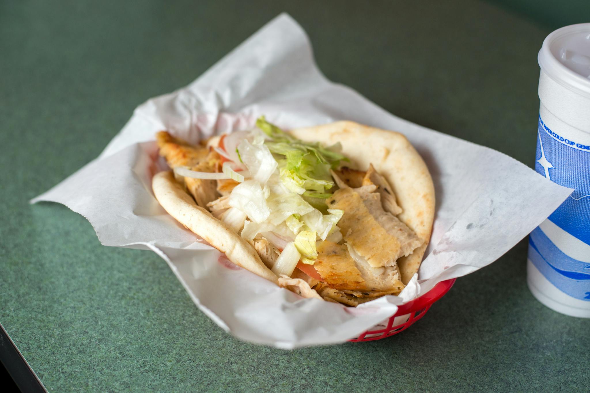 The Big Chicken Gyro from Kentro Gyros in Green Bay, WI