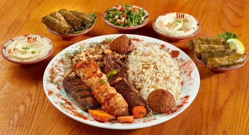 Chef Sampler Plate from Palm Palace Restaurant in Ann Arbor, MI
