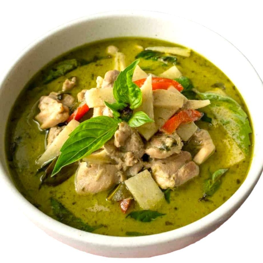 Green Curry/ Rice from Sweet Haus in La Crosse, WI