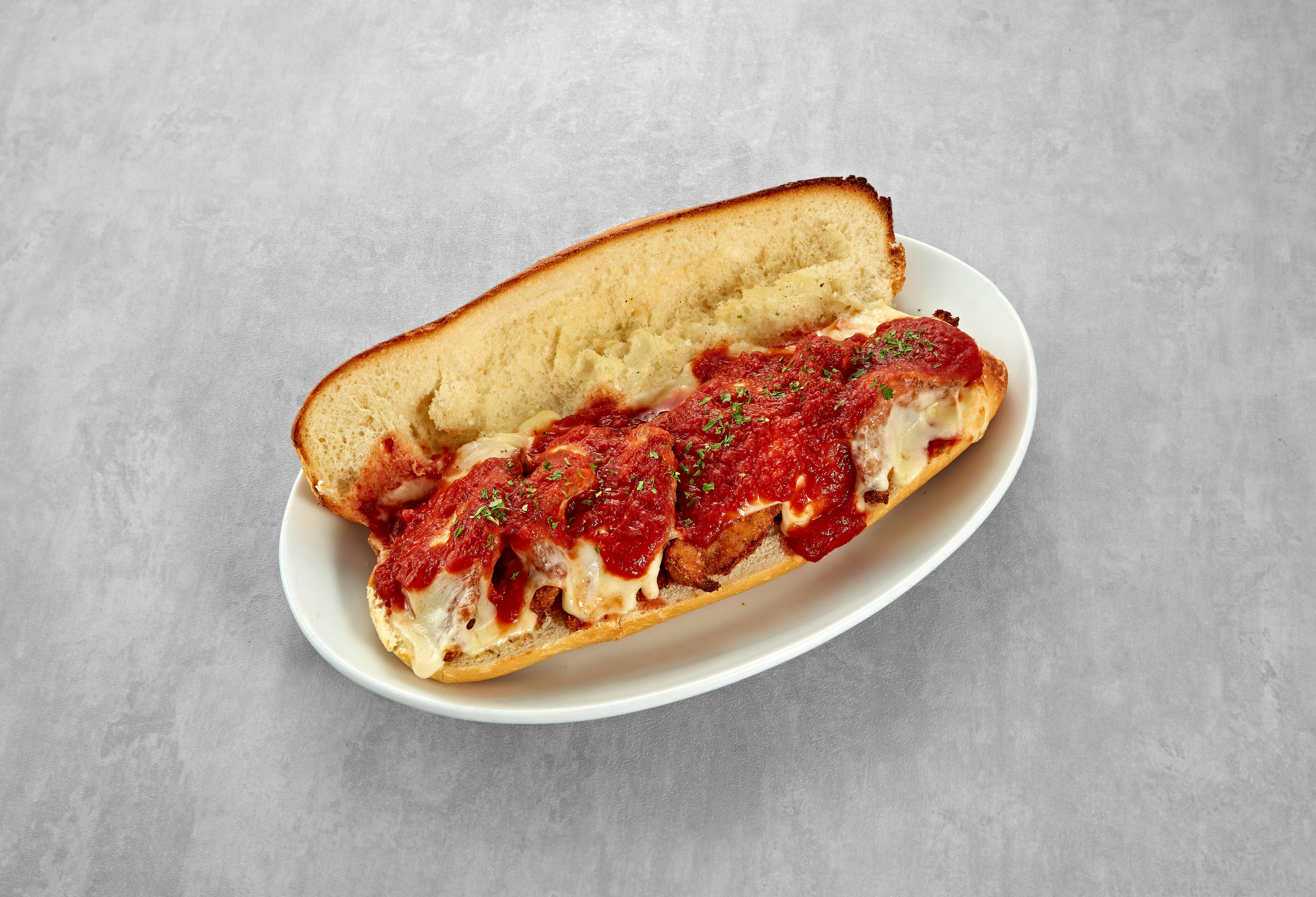 Shrimp Parmigiana Sandwich from Mario's Pizzeria in Seaford, NY
