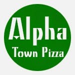 Logo for Alpha Town Pizza