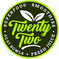 Logo for Twenty Two Juice Bar - The Garage Food Hall